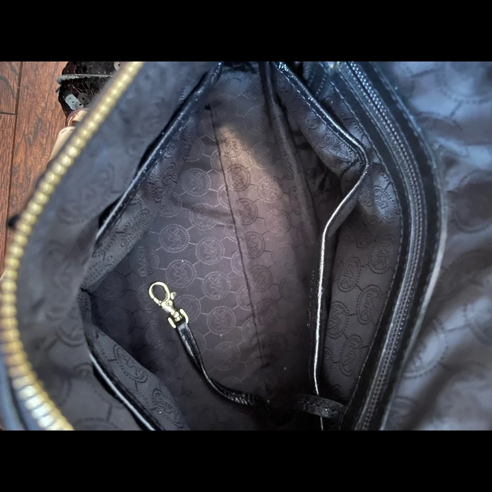 Michael Kors Sequin Purse Black - Picture 5 of 7